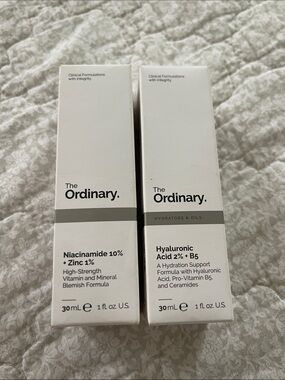 The Ordinary duo set hyaluronic acid and niacinamide